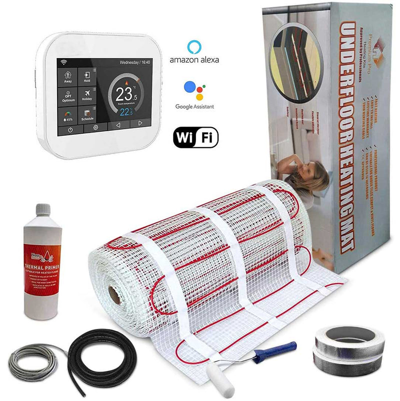 Elite Electric Underfloor Heating Kit 200w per m² with WiFi Enabled MC6 Smart Thermostat