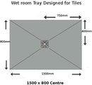 Nassboards Wetroom Shower Tray & Waste Only