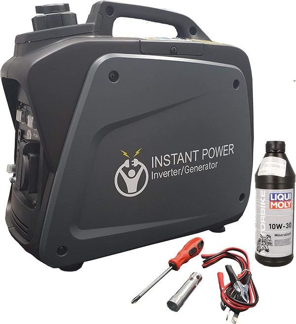 Instant Power Portable Suitcase Inverter Petrol Generator 4 Stroke, 800W 12V 240V