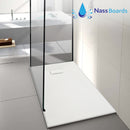 SMC Shower Base Pan Drain System - Wetroom Floor Cover Non-Slip, Curbless, Durable, Lightweight Sheet Moulding Compound Tray