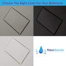 SMC Shower Base Pan Drain System - Wetroom Floor Cover Non-Slip, Curbless, Durable, Lightweight Sheet Moulding Compound Tray