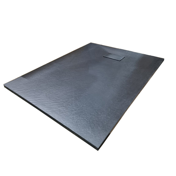 SMC Shower Base Pan Drain System - Wetroom Floor Cover Non-Slip, Curbless, Durable, Lightweight Sheet Moulding Compound Tray