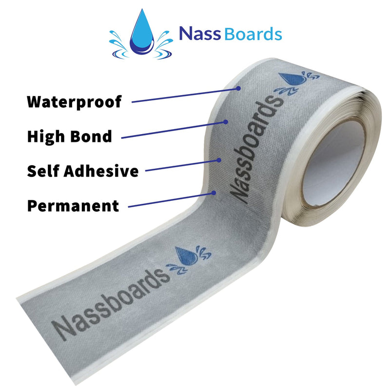 Waterproof Tanking Tape - Aqua Elastic Self Adhesive Butyl Joining, Sealing Tape