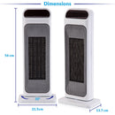 Electric Desk Heater 2000w - Portable, Quiet Energy Saving Heating Unit, Vertical Indoor