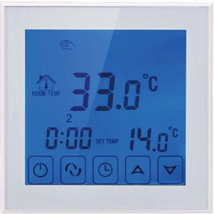 Touch Screen GLS Thermostat - Air & Floor Sensors, 7 Day Programmable with Simple Installation and Slimline Design
